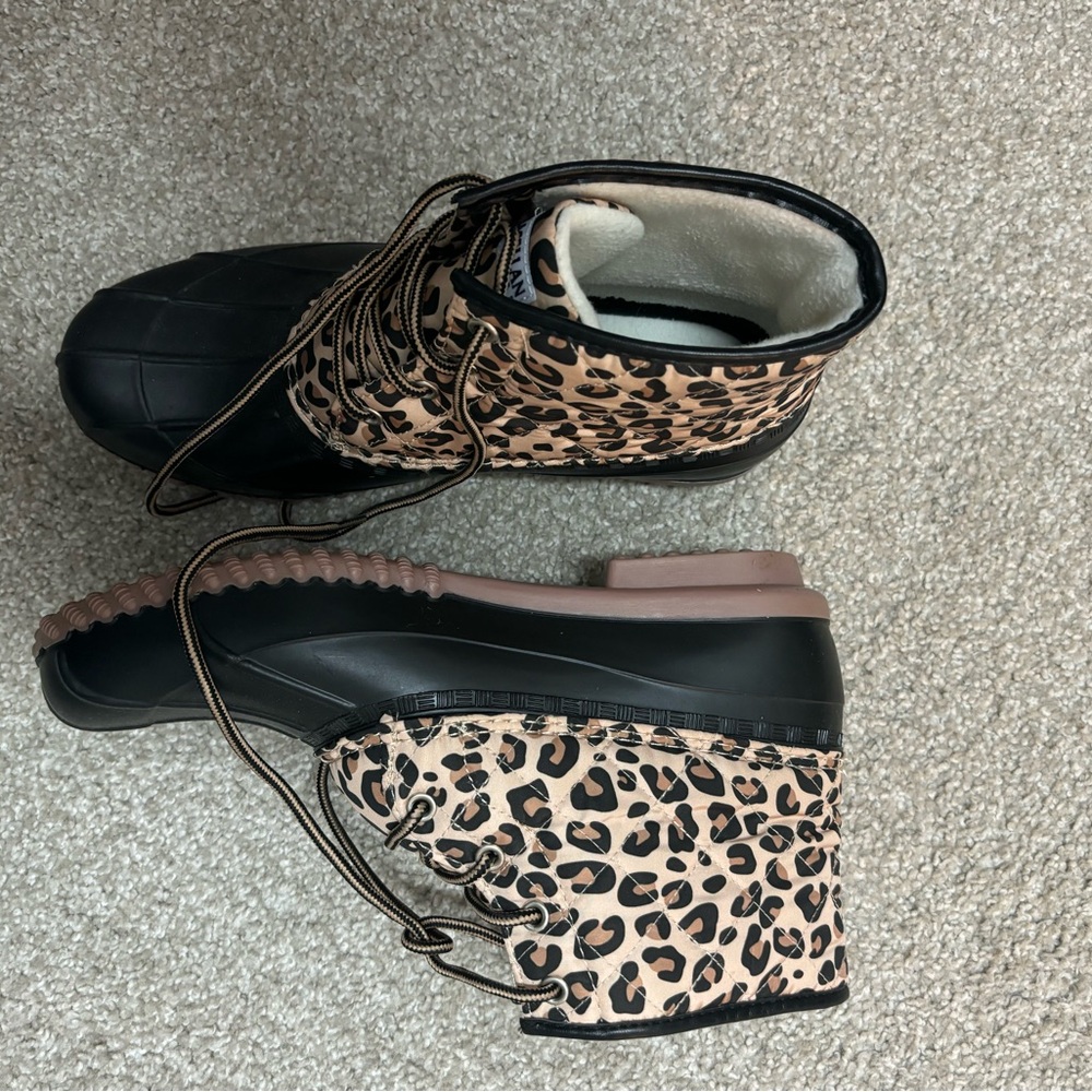 Magellan Outdoors Black and Tan Leopard Women's Boots